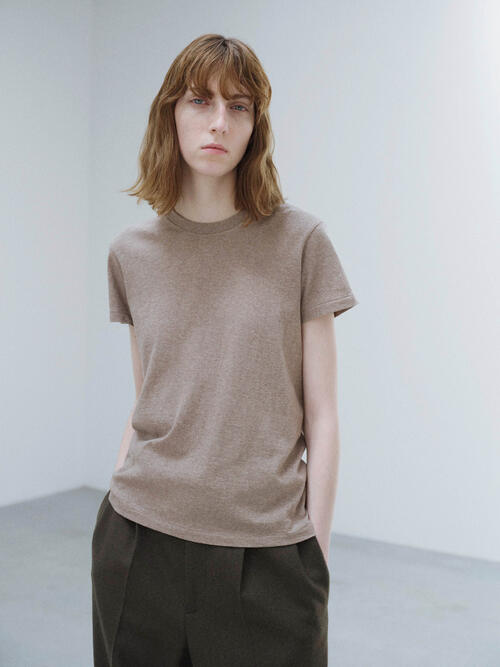 오라리 반팔 티 여성 SEAMLESS CREW NECK TEE 25AW