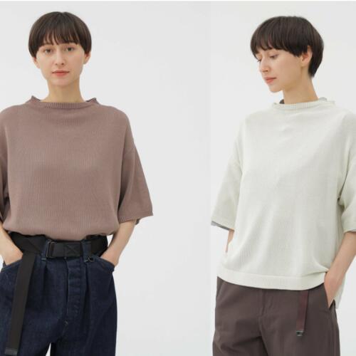 마가렛호웰 여성 반팔 니트 COATED COTTON KNITWEAR 25AW