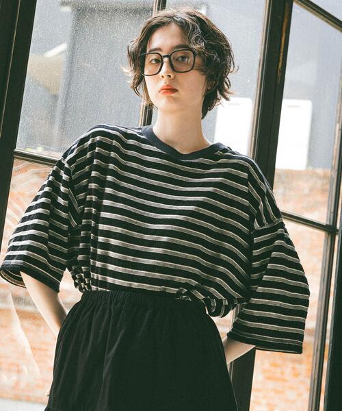 니코앤드 벨루어 보더 빅 반팔 티 여성 571811