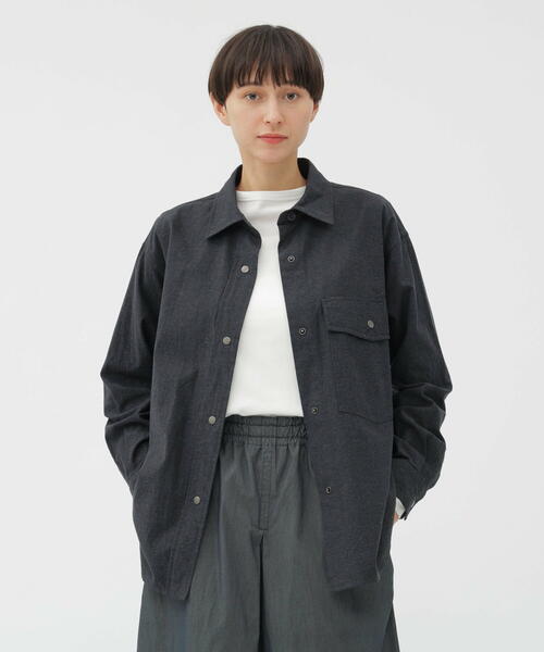 마가렛호웰 셔츠 여성 RECYCLED DENIM TWILL SHIRT 25AW