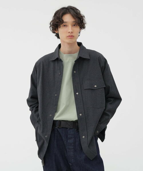 마가렛호웰 남성 셔츠 RECYCLED DENIM TWILL SHIRT 25AW