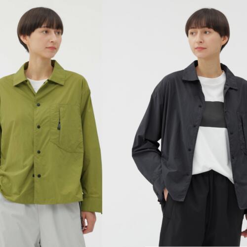 마가렛호웰 X 미즈노 여성 셔츠 RECYCLE NYLON LIGHT POPLIN SHIRT 25AW