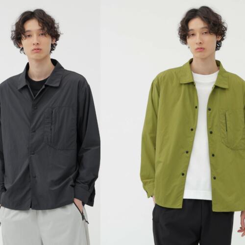 마가렛호웰 X 미즈노 셔츠 남성 RECYCLE NYLON LIGHT POPLIN SHIRT 25AW