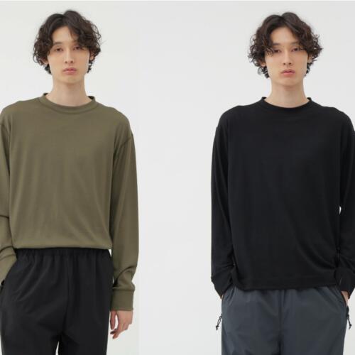 마가렛호웰 X 미즈노 긴팔 티 남성 FINEGAUGE WASHABLE WOOL JERSEY TOP 25AW