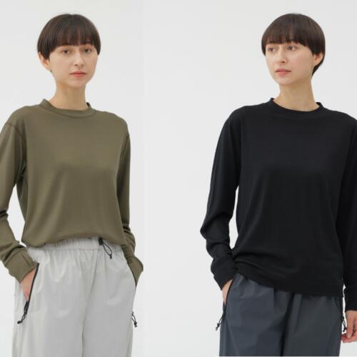 마가렛호웰 X 미즈노 긴팔 티 여성 FINEGAUGE WASHABLE WOOL JERSEY TOP 25AW