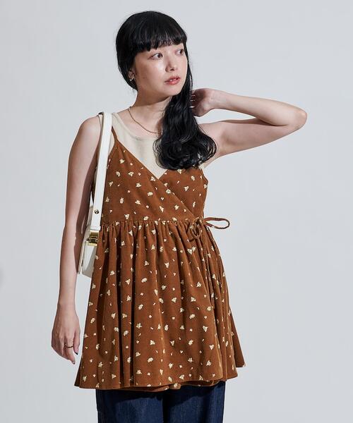 프릭스스토어 플라워 코듀로이 캐비솔 블라우스 1106248900664 25AW