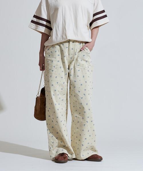 프릭스스토어 플라워 코듀로이 페인터 팬츠 여성 바지 25AW 1142248903819