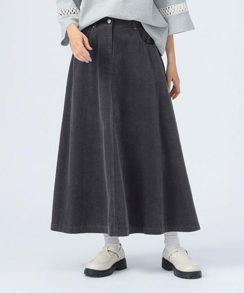 빔즈 하트 코듀로이 플레어 스커트 치마 43-27-0018-152