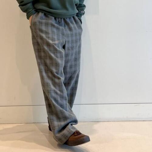 빔즈 부클 체크 이지 팬츠 와이드 바지 11-24-3561-803