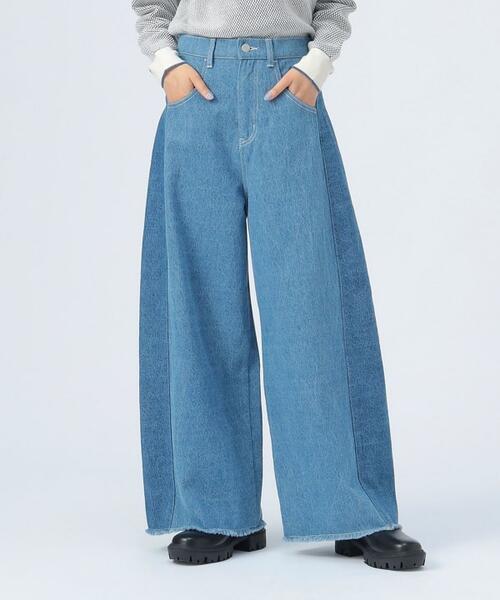 빔즈 하트 사이드 라인 데님 팬츠 여성 청바지 43-23-0202-408