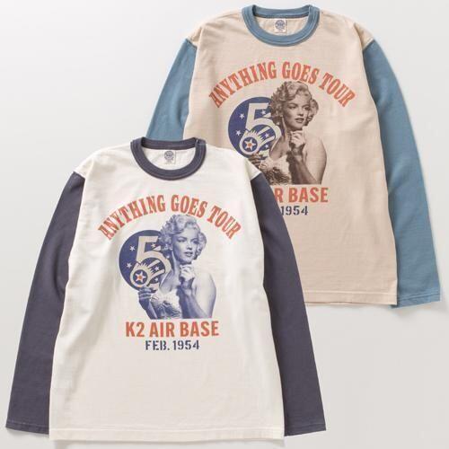 토이즈맥코이 긴팔 티 빈티지 밀리터리 마릴린먼로 25AW TMC2544