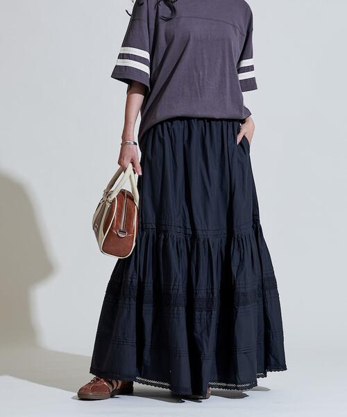 프릭스스토어 티어드 스커트 레이스 치마 25AW 1111248902035