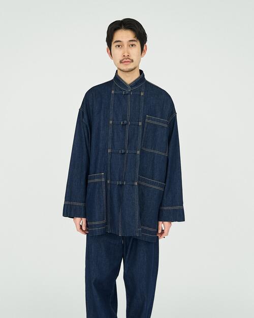 프레쉬서비스 데님 재킷 CORPORATE DENIM KUNG-FU COVERALL 원워시