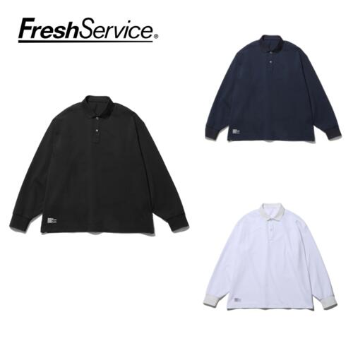 프레쉬서비스 티 25AW DRY PIQUE JERSEY L/S POLO