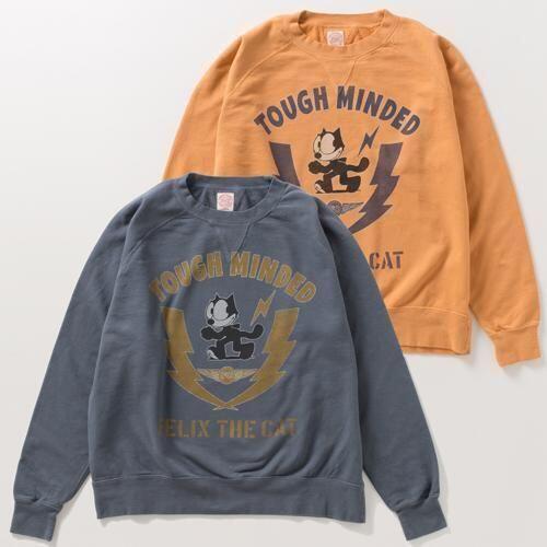 토이즈맥코이 스웨트 티 펠릭스 가먼트다잉 25AW TMC2548 맨투맨 빈티지