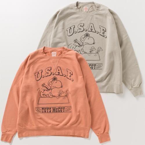 토이즈맥코이 스웨트 티 맨투맨 가먼트다잉 스누피 TMC2550 25AW