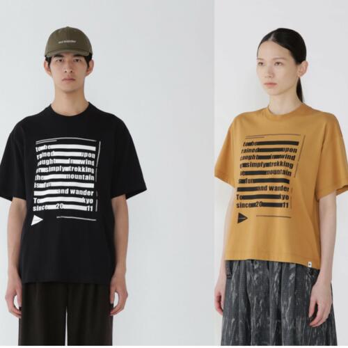 앤드원더 반팔 티 typography printed SS T 25SS