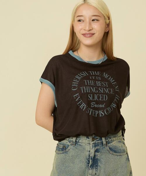 프릭스스토어 시어 링거 로고 반팔 티 여성 25aw 1121248901592