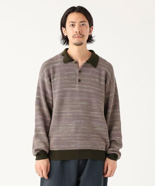 B MING by BEAMS 빔즈 12G 그라데이션 니트 폴로 92-15-0388-286