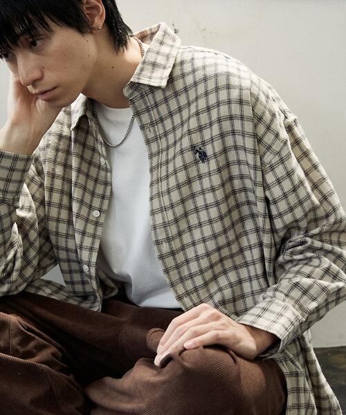 US POLO ASSN X 프릭스스토어 플란넬 체크 셔츠 25AW 3101291600009
