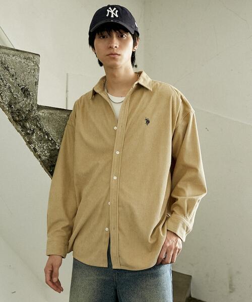 US POLO ASSN X 프릭스스토어 코듀로이 셔츠 25AW 3101291600011