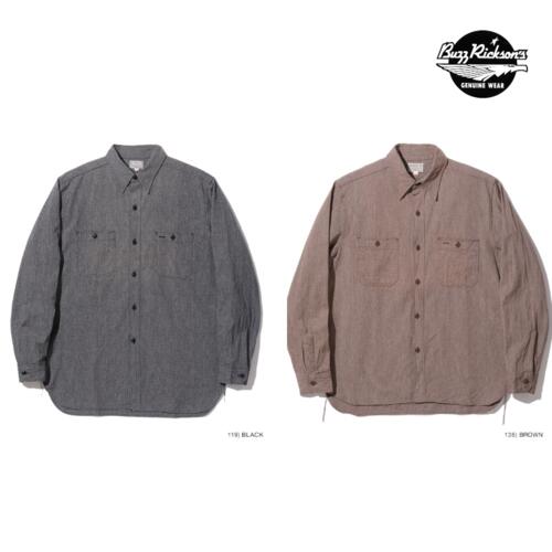버즈릭슨 코튼 코버트 워크 셔츠 남성 밀리터리 BR26082