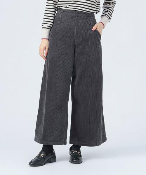 빔즈 하트 사이드 버튼 코듀로이 팬츠 여성 바지 43-23-0017-152
