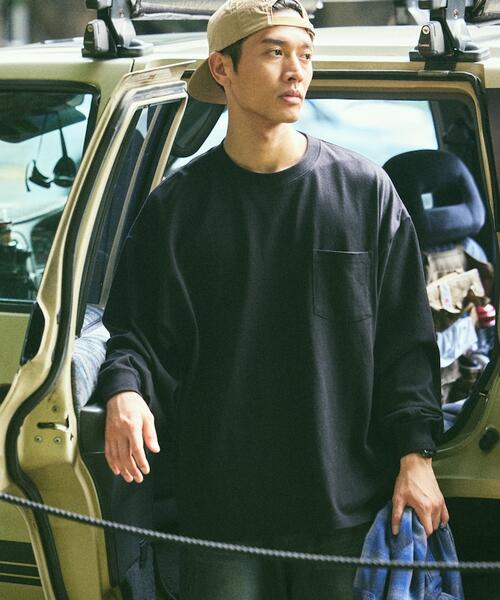프릭스스토어 9oz 헤비웨이트 와이드 긴팔 포켓 티 25AW 1223248901252