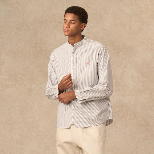 단톤 남성 옥스포드 밴드 칼라 셔츠 패턴 DT-B0280 OXP 25AW