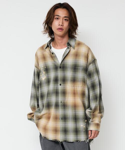 프릭스스토어 브리치 옴브레 긴팔 플란넬 셔츠 1201248900280 25AW