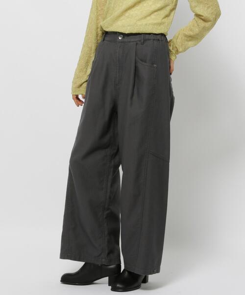 니코앤드 백새틴 와이드 팬츠 여성 바지 25AW 240750