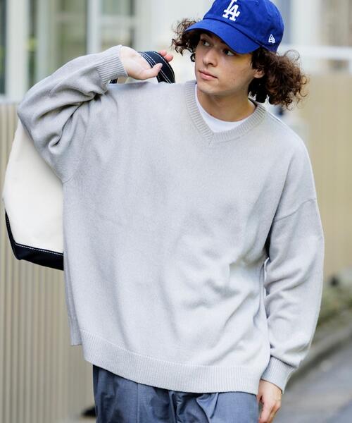 프릭스스토어 릴렉스핏 워셔블 브이넥 니트 25AW 1230248900171