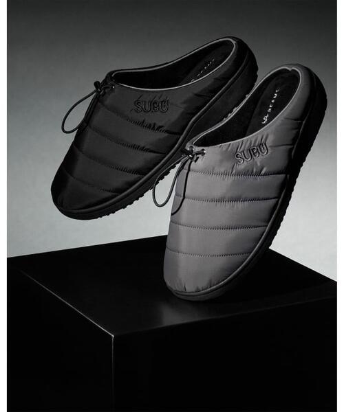 bPr BEAMS 빔즈 X 수부 패딩 슬리퍼 드로우코드 33-44-0086-536