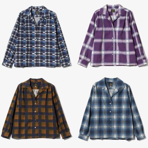 니들스 여성 개더 블라우스 체크 셔츠 Printed Flannel 25AW RW304