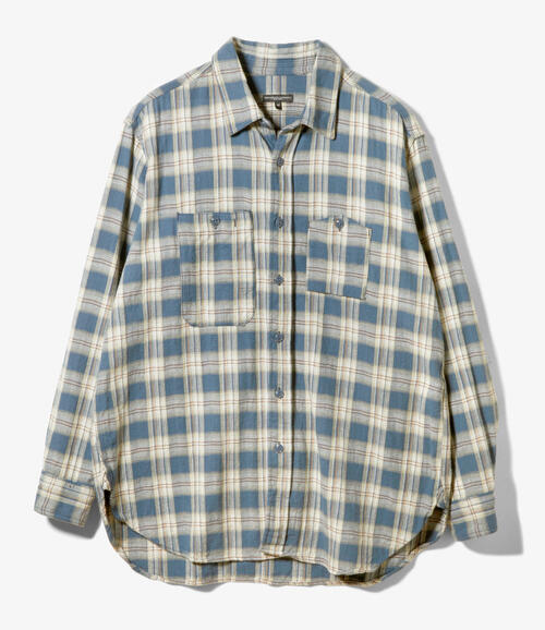 엔지니어드 가먼츠 워크 셔츠 Cotton Plaid Jacquard 25AW RV021