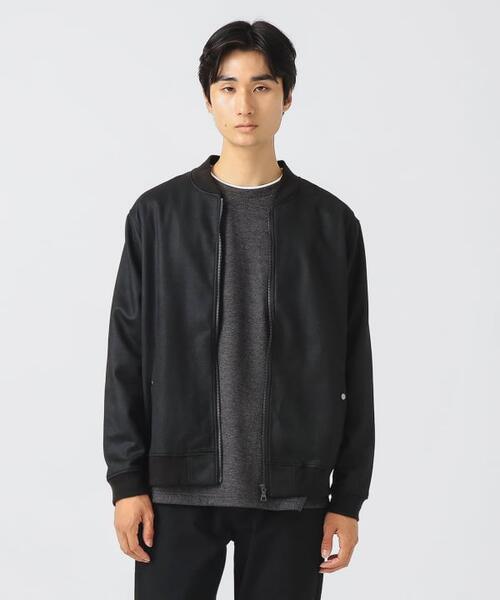 빔즈 하트 헤링본 인조 스웨이드 MA-1 재킷 블루종 42-13-0131-639