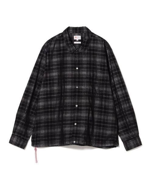빔즈 재팬 오픈 칼라 코듀로이 체크 셔츠 11-11-1285-791