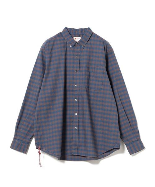 빔즈 재팬 와이드 버튼 다운 셔츠 체크 11-11-1207-563