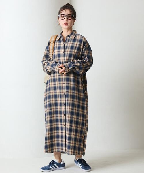 프릭스스토어 플란넬 체크 원피스 25AW 1313248900195