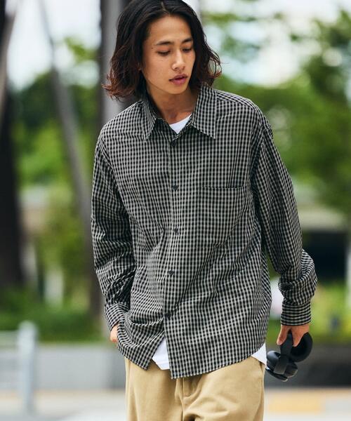 프릭스스토어 레귤러 칼라 체크 스트라이프 셔츠 25AW 1201248900281