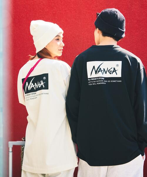 난가 X 프릭스스토어 에코 하이브리드 로고 긴팔 티 1482328800036 25AW