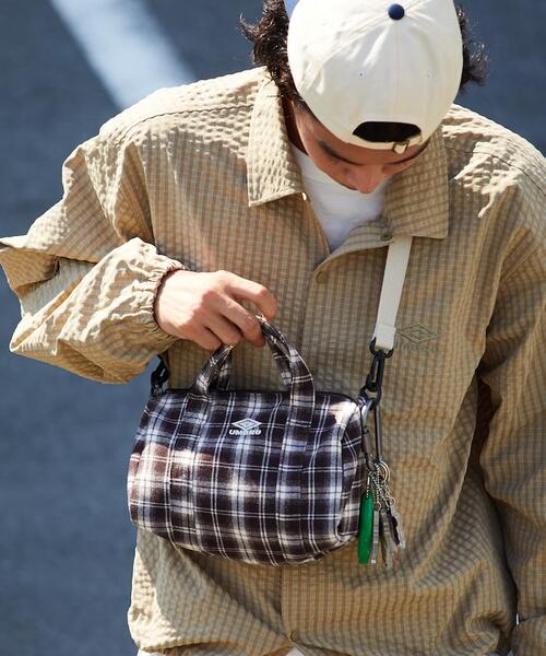 프릭스스토어 X 엄브로 플란넬 미니 보스턴백 토트백 숄더백 25AW 1063394400021