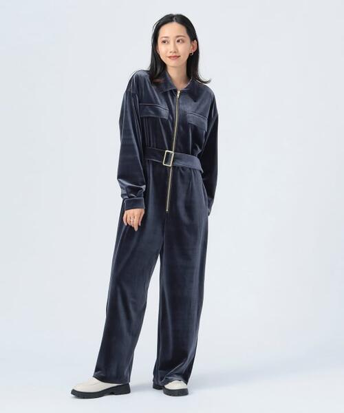 빔즈 하트 여성 벨루어 점프 슈트 올인원 팬츠 바지 43-17-0041-928