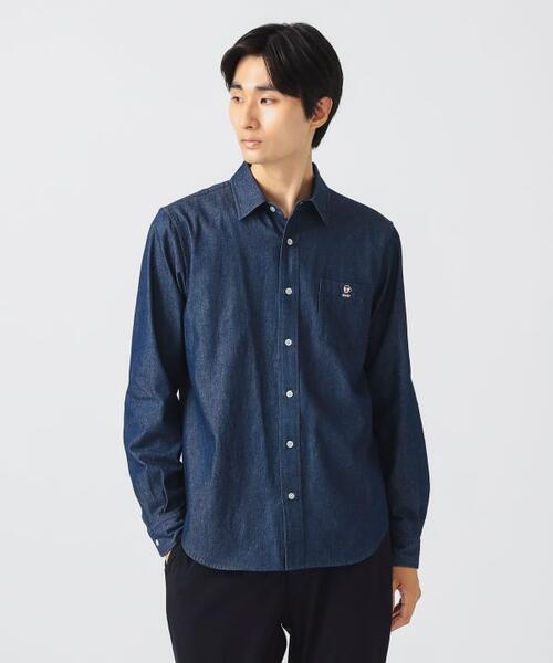 빔즈 하트 포켓 자수 데님 셔츠 42-11-0100-413