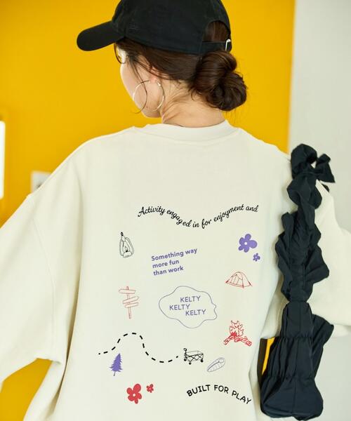 프릭스스토어 X 켈티 여성 기모 스웨트 티 맨투맨 25AW 1322124600040