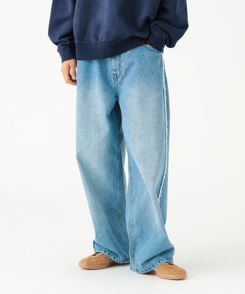 빔즈 와이드 스트레이트 프린지 데님 팬츠 청바지 11-21-1611-791