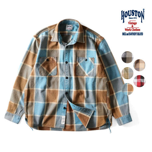 휴스턴 HOUSTON 빈티지 체크 비엘라 긴팔 셔츠 25aw 41253VW