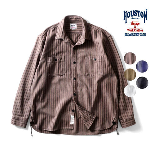 휴스턴 HOUSTON 스트라이프 비엘라 긴팔 셔츠 25aw 41255