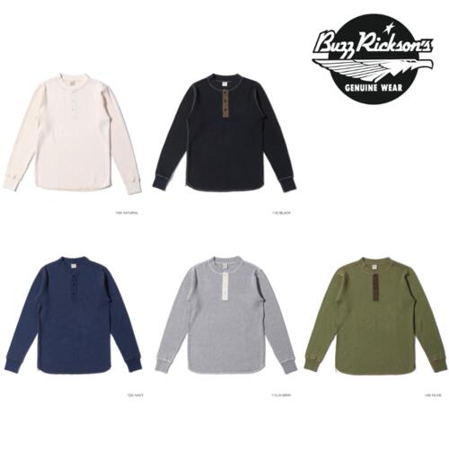 버즈릭슨 써멀 헨리넥 티 셔츠 BR68130 일본 빈티지 밀리터리 아메카지 룩