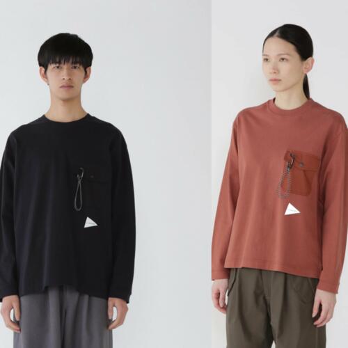 앤드원더 헤비 코튼 포켓 긴팔 티 셔츠 heavy cotton pocket LS T 25aw